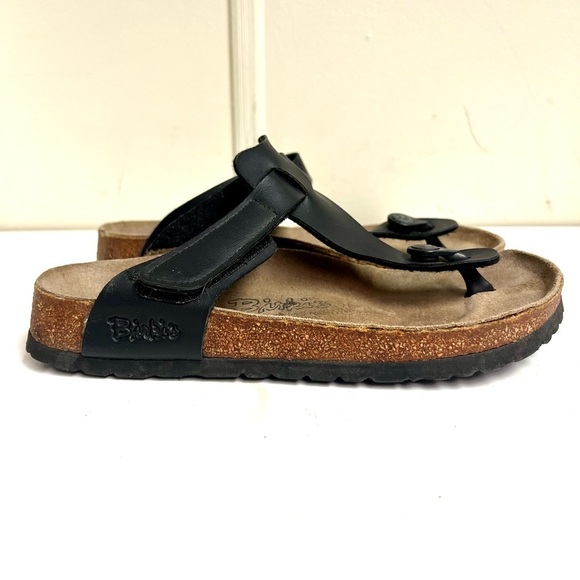 BIRKENSTOCK Gizeh Betula Sandals Women's US 6.5 Euro 37 Black comfy leather - Picture 2 of 8